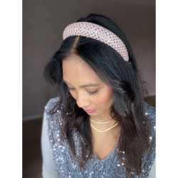 Tila hårbøjle med similisten i sølv og rosé mix fra le mosch