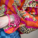 Ete Armbånd 8 mm Shell i Pink fra le mosch