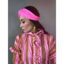 Loreen hårbånd i bomuld  i Lipstick Pink fra le mosch Loreen hårbånd i bomuld  i Lipstick Pink fra le mosch