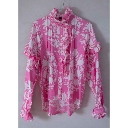 Lucca skjorte i Pink Blomst fra le mosch