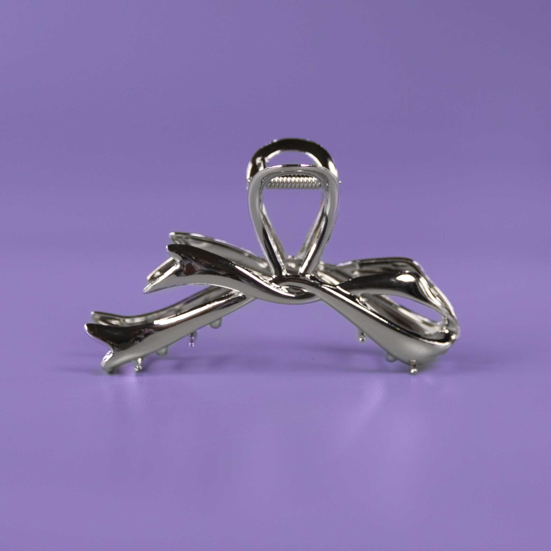 Andy metal hårklemme - Sølvlook