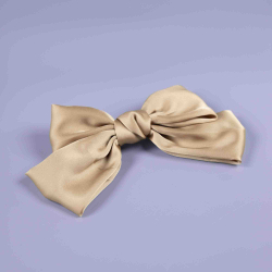 Nicoline sløjfe hårspænde i latte fra le mosch