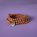 Haniel armbånd Brun Sandsten 6mm fra le mosch Haniel armbånd Brun Sandsten 6mm fra le mosch