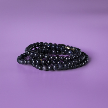 Haniel armbånd Sandsten Blå natursten 6mm fra le mosch Haniel armbånd Sandsten Blå natursten 6mm fra le mosch