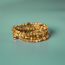 Haniel armbånd i Gul tigerøje natursten 6mm fra le mosch