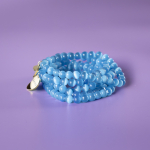 Haniel armbånd Blå tigerøje natursten 6mm fra le mosch