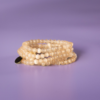 Haniel armbånd Champagne tigerøje natursten 6mm fra le mosch Haniel armbånd Champagne tigerøje natursten 6mm fra le mosch