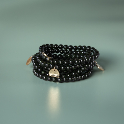 Haniel armbånd Grøn Sandsten 6mm fra le mosch 