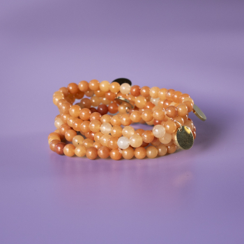 rød aventurin natursten armbånd fra le mosch rød aventurin natursten armbånd fra le mosch