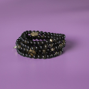 Haniel armbånd Sort Obsedian natursten 6mm fra le mosch Haniel armbånd Sort Obsedian natursten 6mm fra le mosch