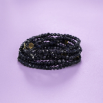 Lady armbånd Sandsten Blå natursten 4mm fra le mosch