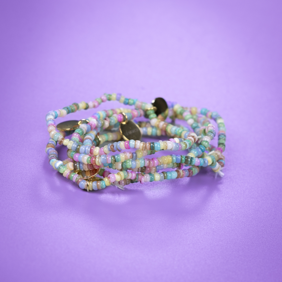 Lady Shell Armbånd i Pastel Multi fra le mosch