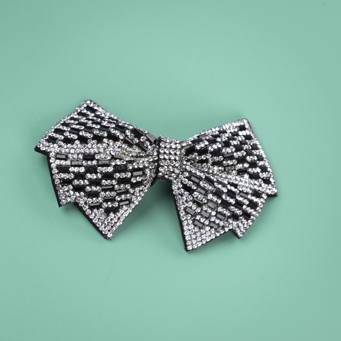 Bellina sløjfe-hårspænde med similisten i Sølv fra le mosch