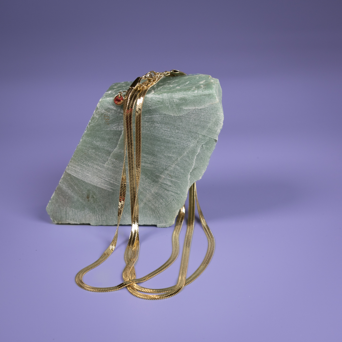 Luna snake halskæde - forgyldt 110 cm - 4 mm fra le mosch