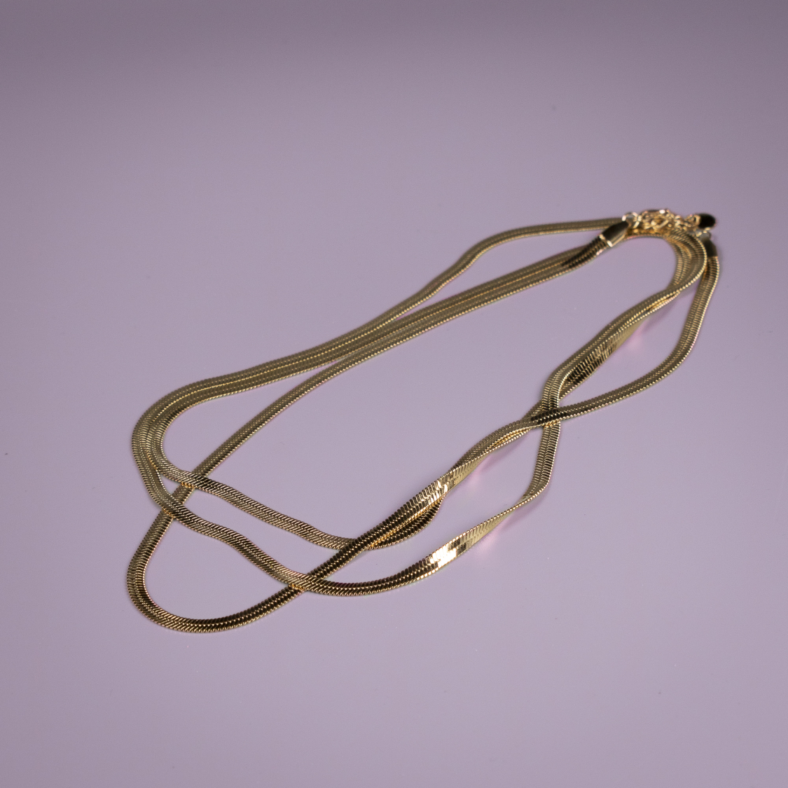 Luna snake halskæde - forgyldt 110 cm - 4 mm fra le mosch