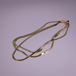 Luna snake halskæde - forgyldt 110 cm - 4 mm fra le mosch