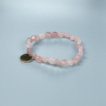 Cuba lucky armbånd i Rosa Kvarts fra le mosch