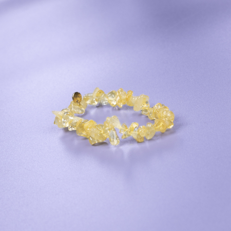 Lucky armbånd i Gul Citrin fra le mosch