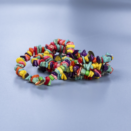 Lucky armbånd i Mix natursten fra le mosch