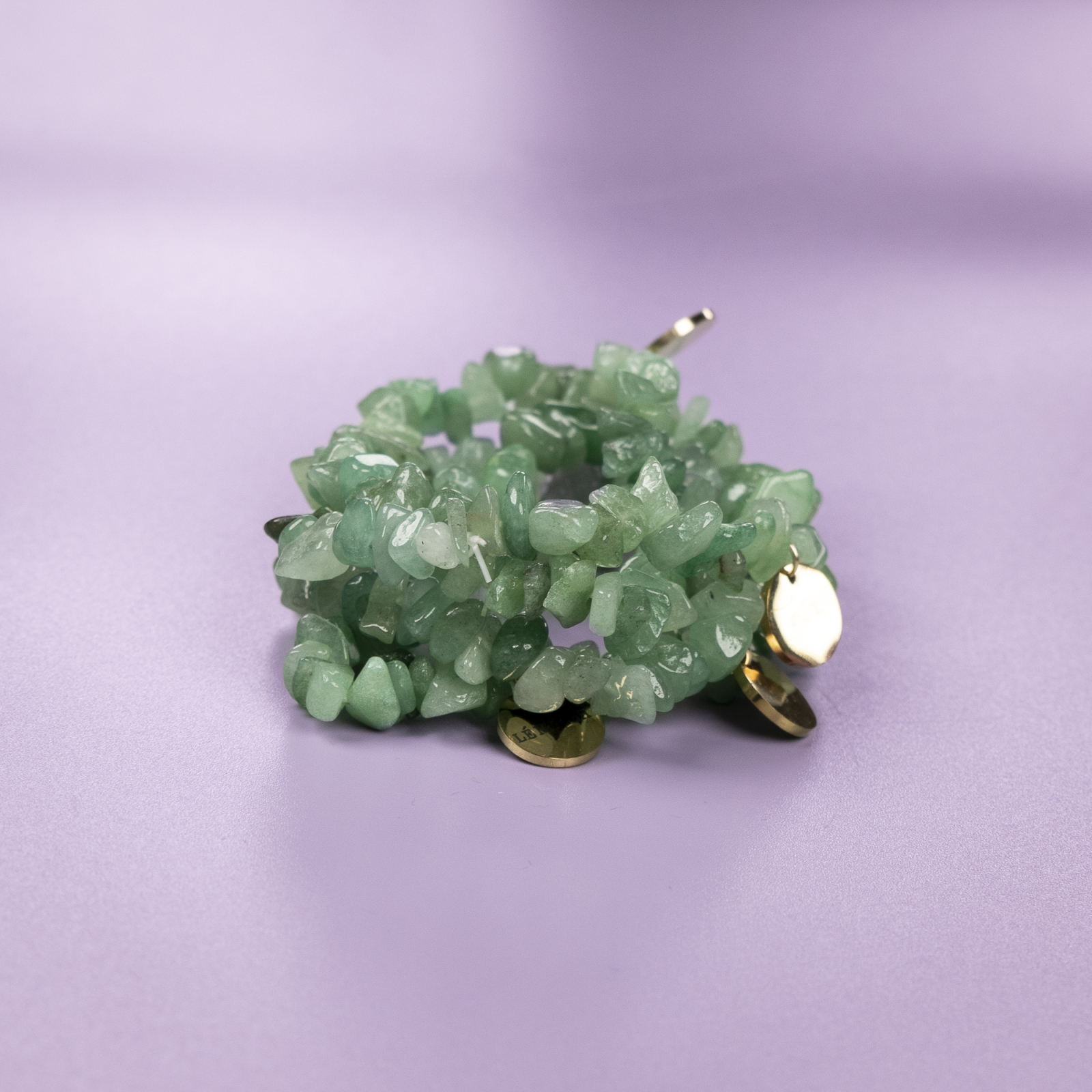 Lucky armbånd i peridot natursten fra le mosch
