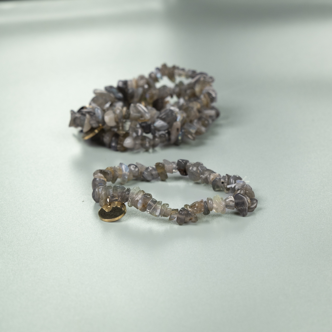 Lucky naturstensarmbånd i Labradorit fra le mosch