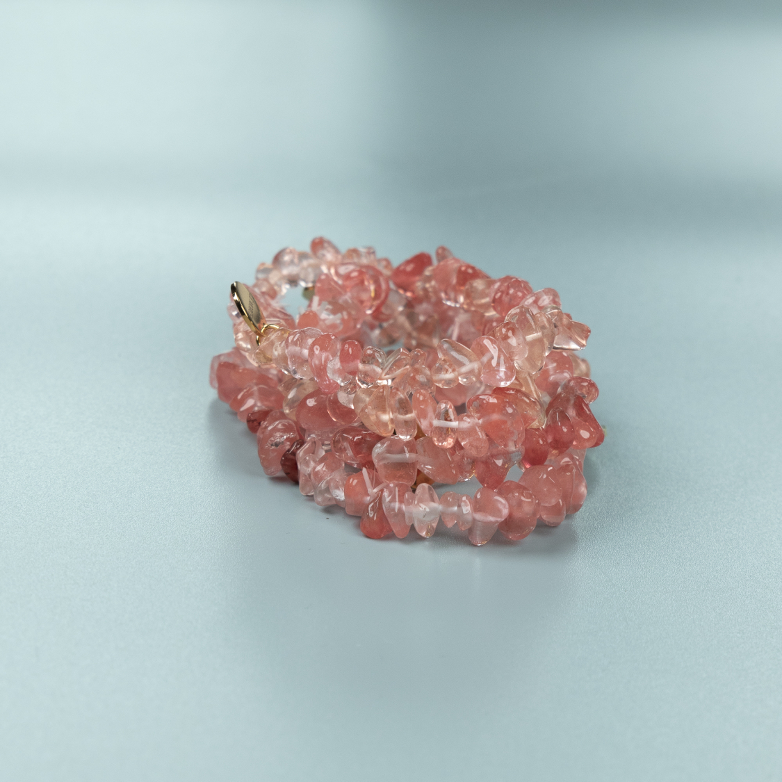 Lucky naturstensarmbånd i Pink Kvarts fra le mosch