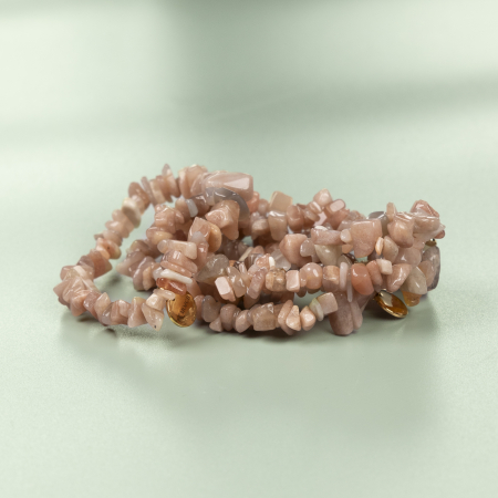 Lucky naturstensarmbånd i chip Solsten fra le mosch