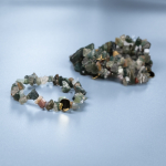 Lucky naturstensarmbånd i Indisk Agat chip sten fra le mosch