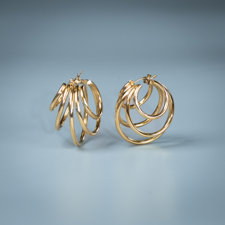 Gabriella hoops I forgyldt fra le mosch