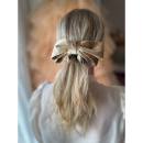 Maxine lang hårklemme med sløjfe i Creme fra le mosch