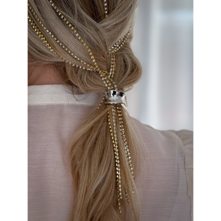 Claudia Lille Hair Cuff i sølvlook
