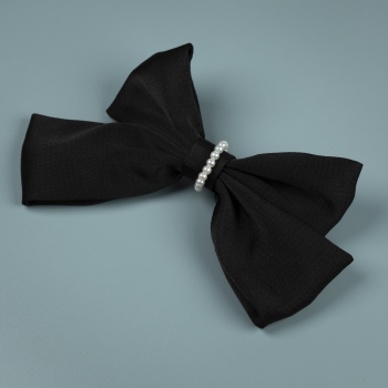 Kylie sløjfe hårspænde i sort fra le mosch