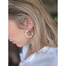 Grace Hoops med Ferskvandsperler fra le mosch