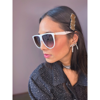 Feel Me solbriller i Hvid fra le mosch Feel Me solbriller i Hvid fra le mosch