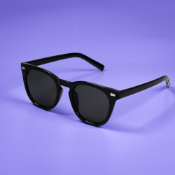 Candice solbriller i Sort fra LÉ MOSCH, sorte klassiske solbriller, populære og enkle solbriller, 