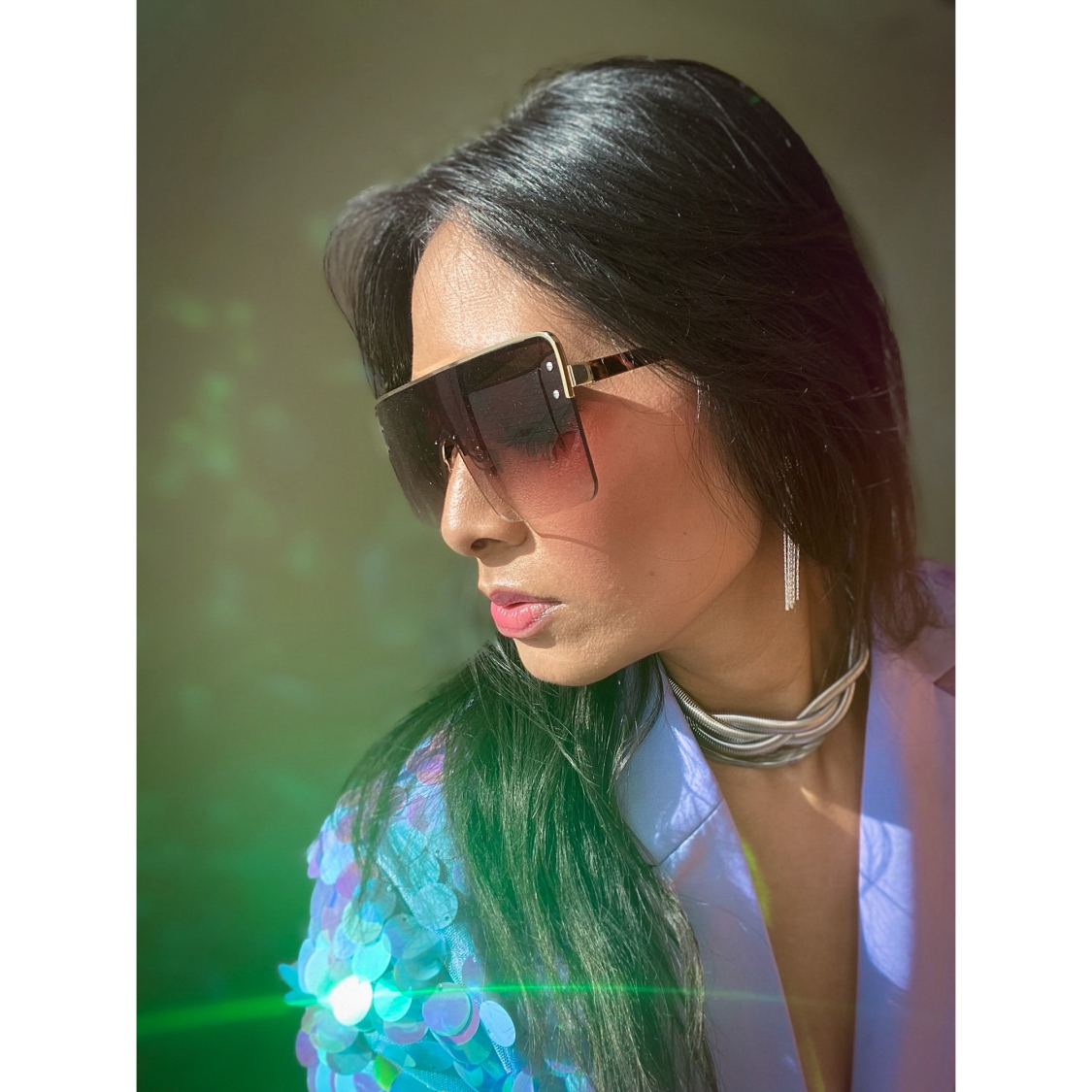 Megan solbriller i Turtle Med Brun Glas fra le mosch