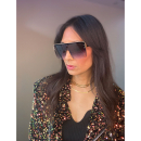 Megan solbriller i Sort Med Sort Glas og halv ramme fra le mosch Megan solbriller i Sort Med Sort Glas og halv ramme fra le mosch