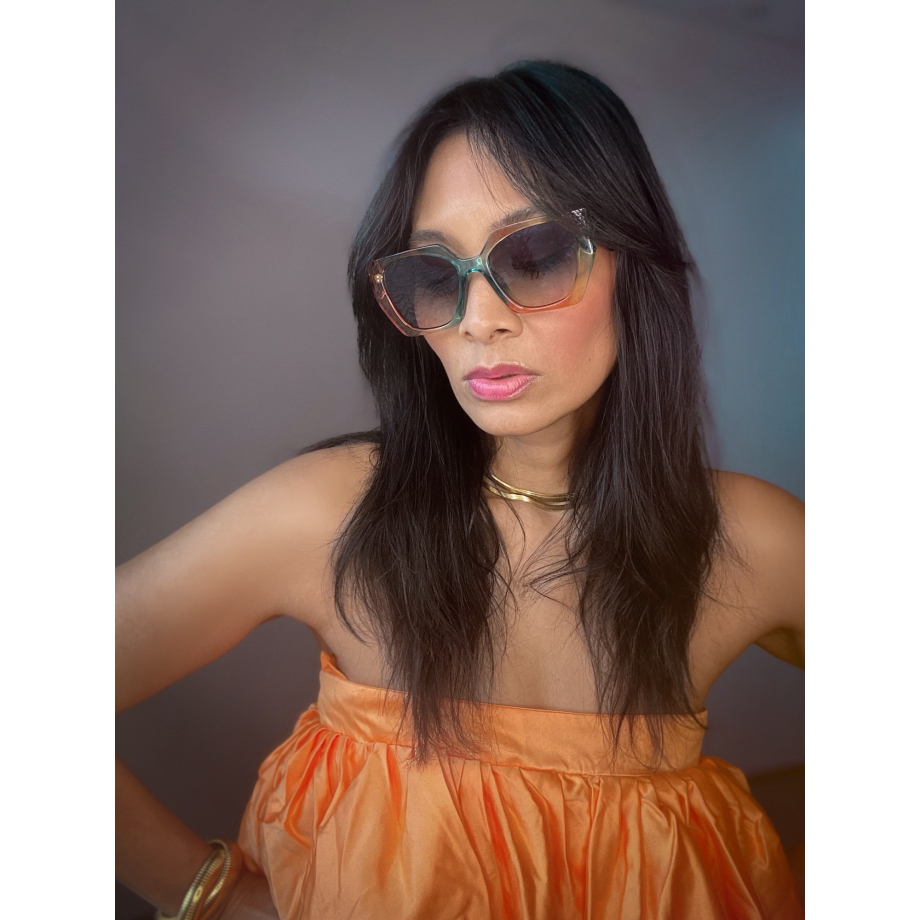 Josie solbriller - Rainbow multi farvet solbrille fra le mosch