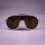 Dessie solbriller i Turtle med rhinsten fra le mosch