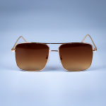 Eddie solbriller i Gylden og Brun fra le mosch