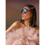 Dessie solbriller i Turtle med rhinsten fra le mosch