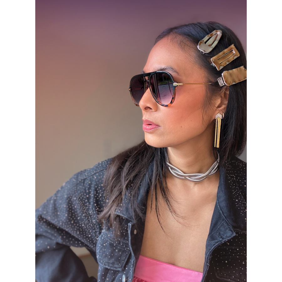 Patsy solbriller i Sort - Turtle fra le mosch