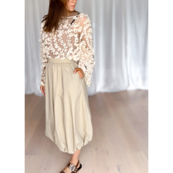 Nine Ballon Nederdel i Creme fra le mosch