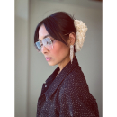 Dassel øreringe med rhinsten i forgyldt fra le mosch