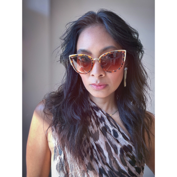 Heidi Cat Eye solbriller i Lys Turtle Fra le mosch Heidi Cat Eye solbriller i Lys Turtle Fra le mosch