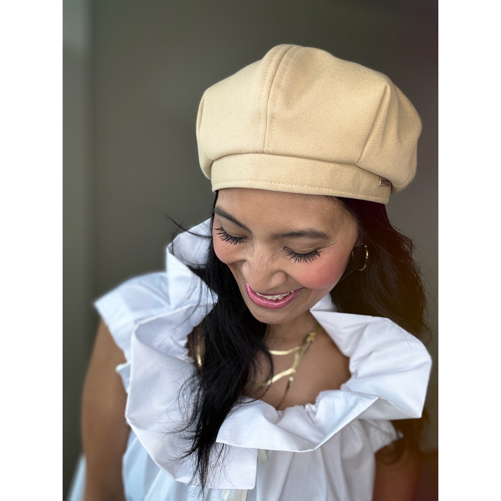 Billie Baskerhue baret i Beige fra le mosch