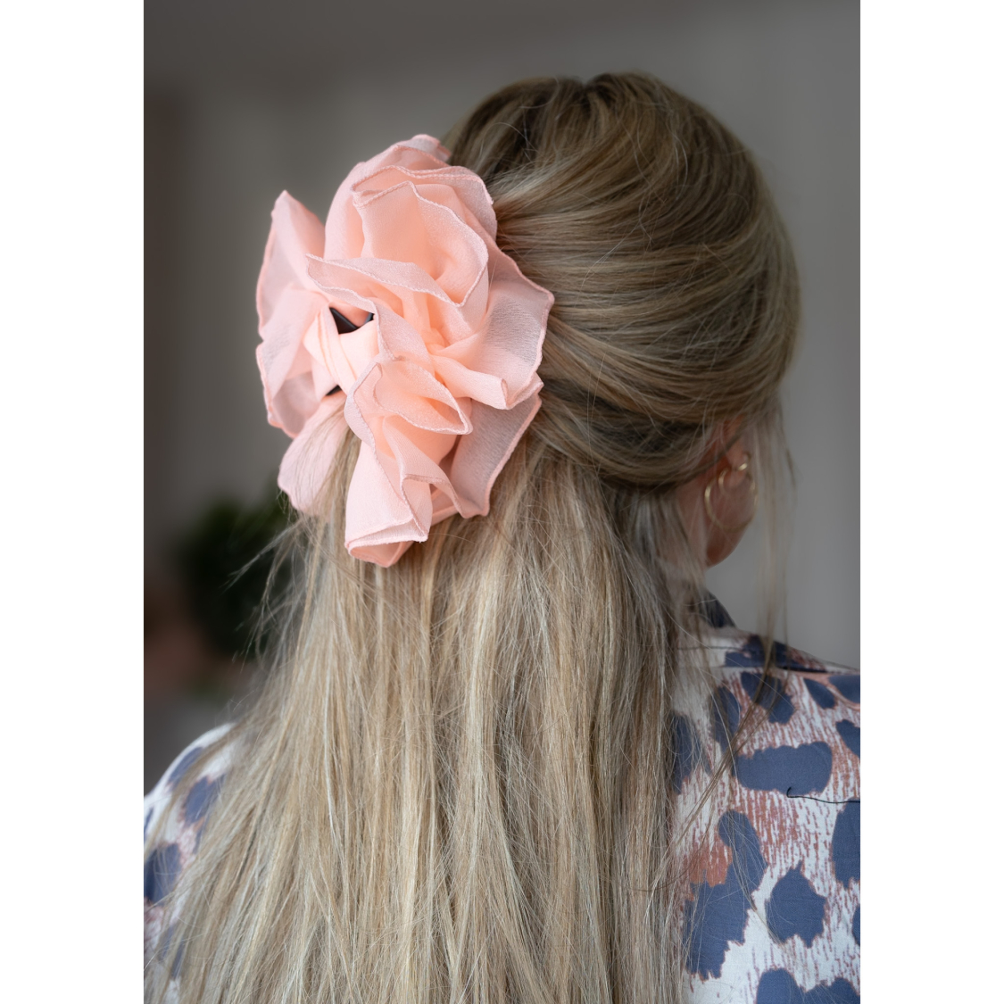 Fine Hårklemme i Peach fra le mosch