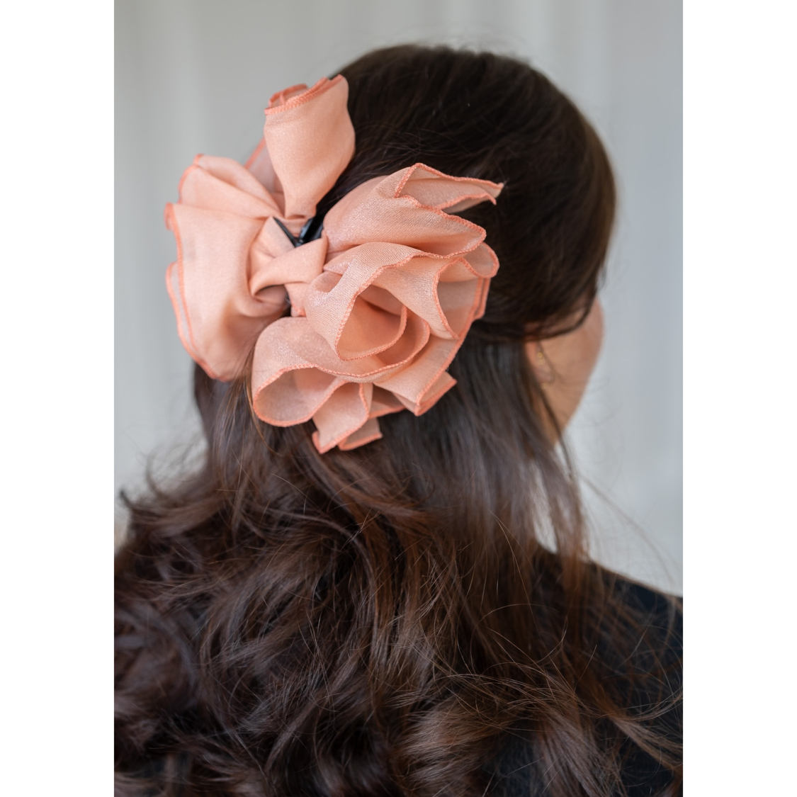 Fine Hårklemme i Salmon fra le mosch