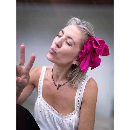 Falka Hårklemme i Fuchsia fra le mosch