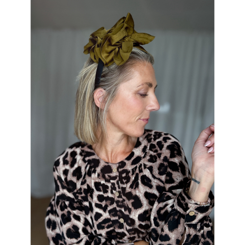 Falka Hårklemme i Oliven fra le mosch